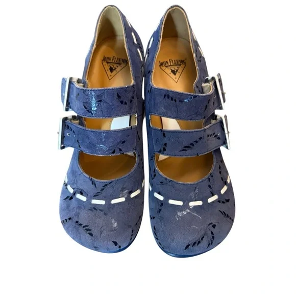 JOHN FLUEVOG OPERETTA CAVALIERI DOUBLE STRAP MARYl JaNE SIZE 5.5 - Picture 4 of 10